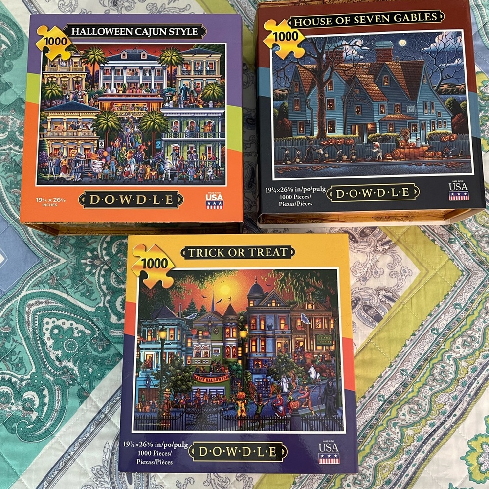 3 - Dowdle 1000 Piece Puzzles - Halloween & Fall